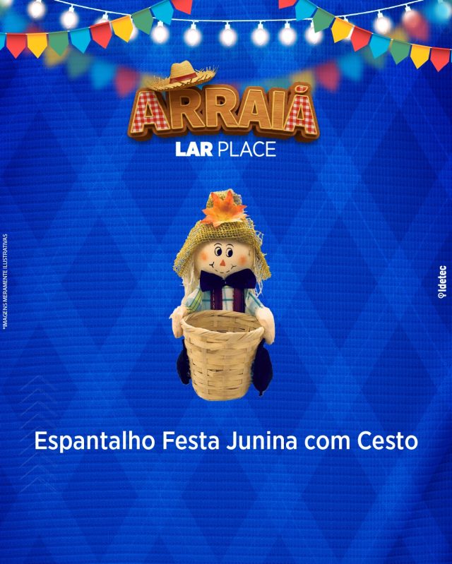 🌾💛 Quer uma decoração que encante?
 Na Lar Place Marília tem o Espantalho com Cesto, perfeito pra deixar sua Festa Junina mais alegre, colorida e cheia de charme!
🎉 Coloque doces, flores ou lembrancinhas no cesto
 🧺 Ideal para decoração de mesa
 🌽 Tradicional, temático e cheio de detalhes
📍 R. Paraná, 101 – Marília – SP
 #LarPlaceMarilia #EspantalhoJunino #DecoraçãoComCesto #FestaJuninaMarília #SãoJoãoCriativo