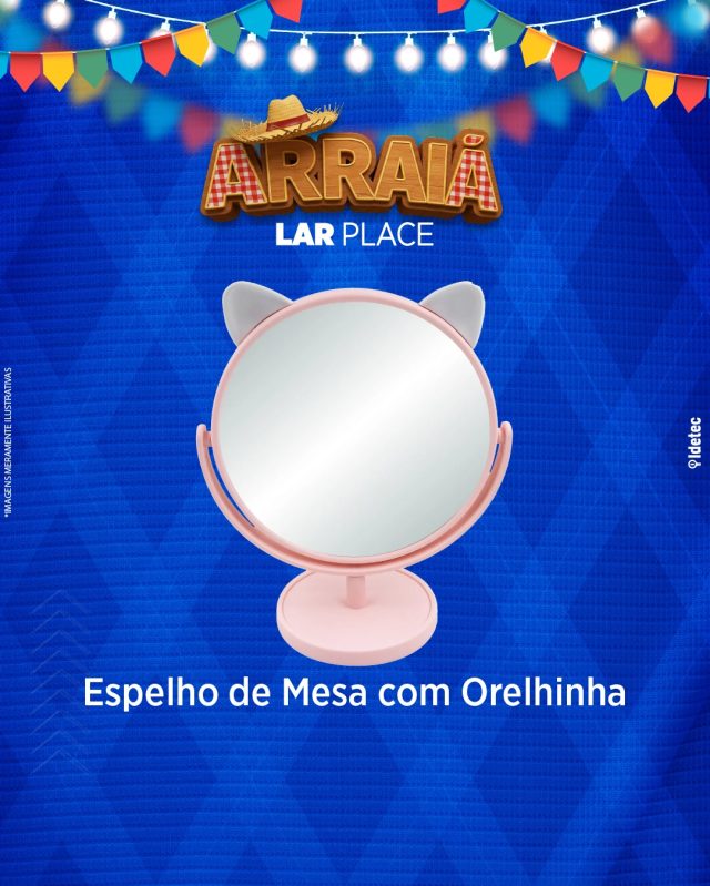 🌸🐰 Mais charme para o seu cantinho!

O Espelho de Mesa com Orelhinha, da Lar Place Marília, é o detalhe que faltava na sua penteadeira ou mesa de estudos.

💄 Design fofo e divertido
🎀 Compacto e fácil de transportar
🌟 Ideal para maquiagem ou conferir o visual

📍 R. Paraná, 101 – Marília – SP
#LarPlaceMarilia #EspelhoComOrelhinha #DecoraçãoFofa #AutoCuidado #Marília