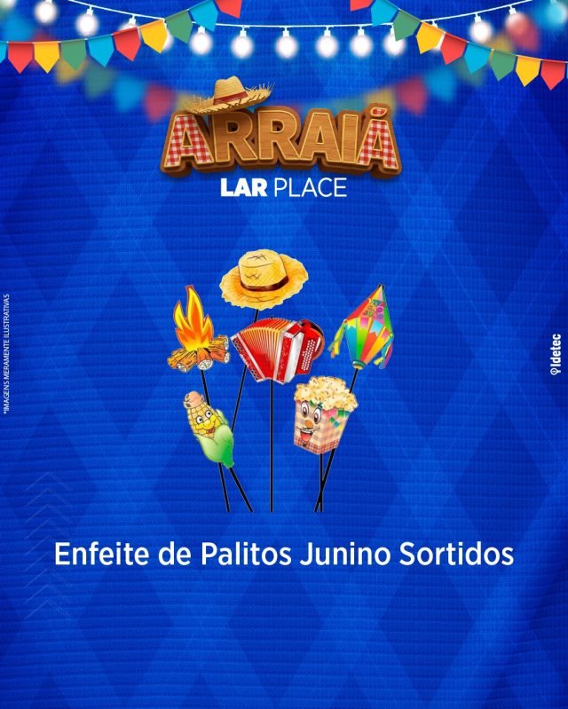 🌽✨ Enfeite fácil, bonito e cheio de alegria!
 Os Enfeites de Palito Junino Sortidos são ideais para complementar sua decoração com muito charme!
🎊 Use em arranjos, doces e vasinhos
 🪅 Diversos modelos típicos e coloridos
 🌾 Ótimo para casa, escola ou loja
📍 R. Paraná, 101 – Marília – SP
 #LarPlaceMarilia #PalitosJuninos #DecoraçãoCaipira #FestaJunina2025 #Marília