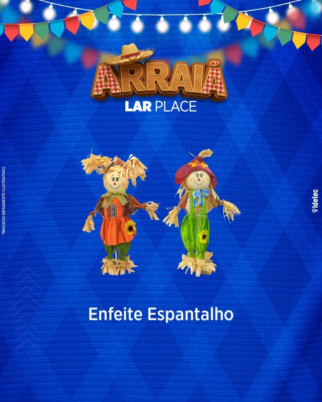🌾🎀 Espantalho de Enfeite – A alma da sua decoração junina! 🎀🌾
 O espantalho de enfeite da Lar Place Marília é perfeito para dar aquele toque lúdico e tradicional à sua festa. Ideal para quem ama caprichar nos detalhes!
🎉 Super charmoso e colorido
 👒 Combina com qualquer arranjo junino
 🌽 Um clássico que não pode faltar!
📍 R. Paraná, 101 – Marília – SP
#LarPlaceMarilia #EspantalhoDeEnfeite #FestaJunina #SãoJoão #Marília