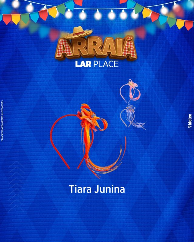 🌽💃 Estilo caipira com muito charme! 💃🌽
 A Tiara Junina da Lar Place Marília é o detalhe que transforma seu look para a festa! Colorida, divertida e cheia de personalidade, ela é perfeita para entrar no clima do São João.
🎉 Ideal para fotos, danças e diversão
 🎀 Para crianças e adultos
 🧡 O toque final do seu visual junino!
📍 R. Paraná, 101 – Marília – SP
#LarPlaceMarilia #TiaraJunina #ModaCaipira #FestaJuninaMarília #Arraial