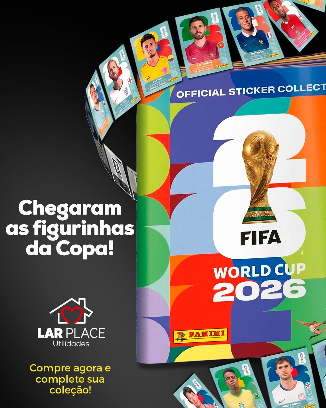 ⚽ CHEGARAM AS FIGURINHAS DA COPA NO LAR PLACE!
Compre agora e complete sua coleção! 🖤
📢 Solicite suas figurinhas no caixa.

🏠 Av. Nações Unidas, 17-180 – Andar 1 e 2 – Vila Santo Antônio, Bauru – SP
⏰ Todos os dias até as 22h (inclusive domingos e feriados)

#FigurinhasDaCopa #Copa2026 #AlbumDaCopa #LarPlaceBauru #Bauru