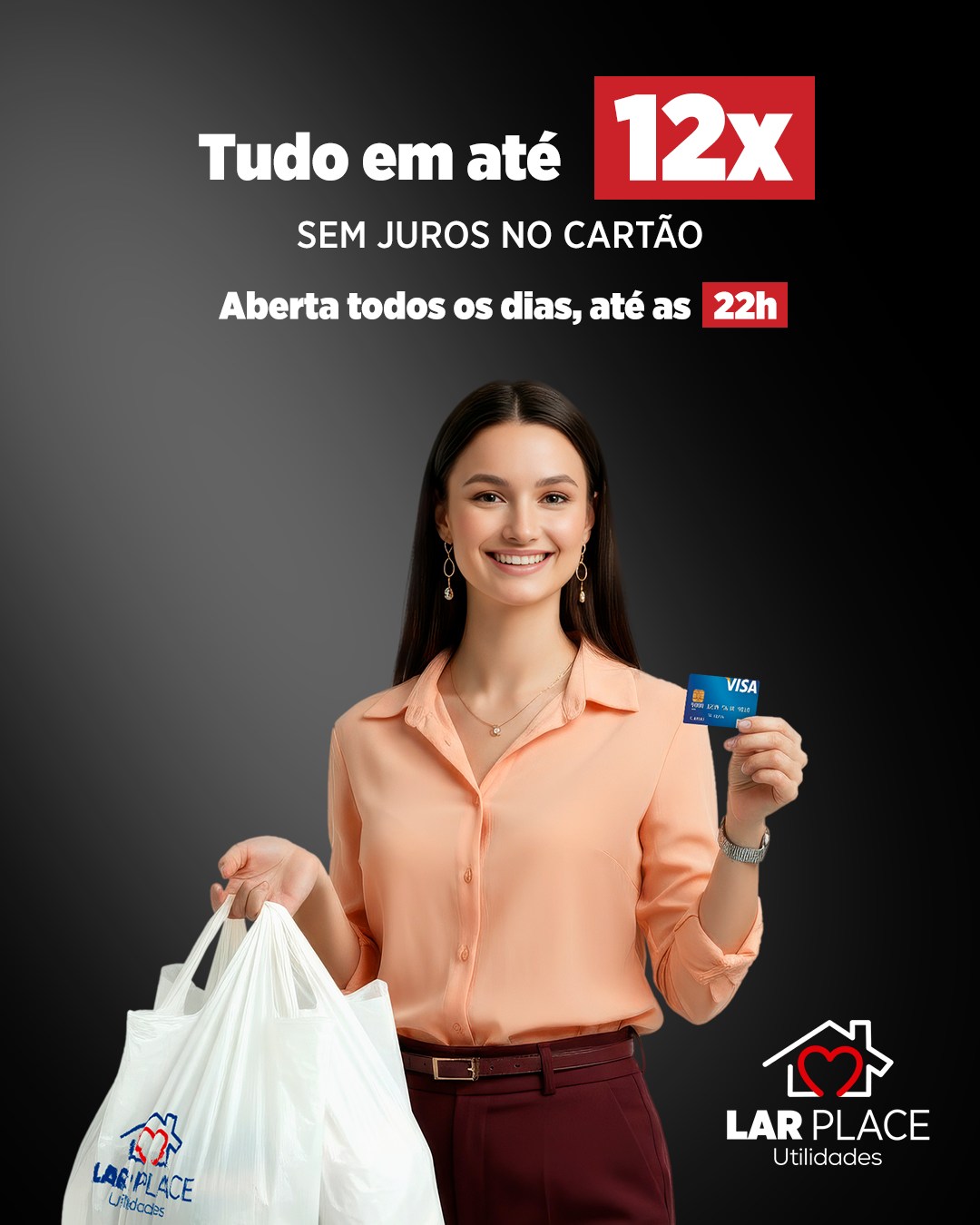 🛍✨ Deixar sua casa mais bonita é mais fácil no Lar Place!

Aqui você leva o que precisa e parcela TUDO em até 12x SEM JUROS no cartão! 💳

Aproveite essa facilidade para renovar a casa, os ambientes ou comprar aquele presente especial.

📍 Av. Nações Unidas, 17-180 – Andar 1 e 2 – Vila Santo Antônio, Bauru – SP
⏰ Aberta todos os dias, até as 22h
(inclusive domingos e feriados!)

Vem aproveitar! 🖤🛍

#LarPlace #Bauru #12xSemJuros #Economia #VemComprar