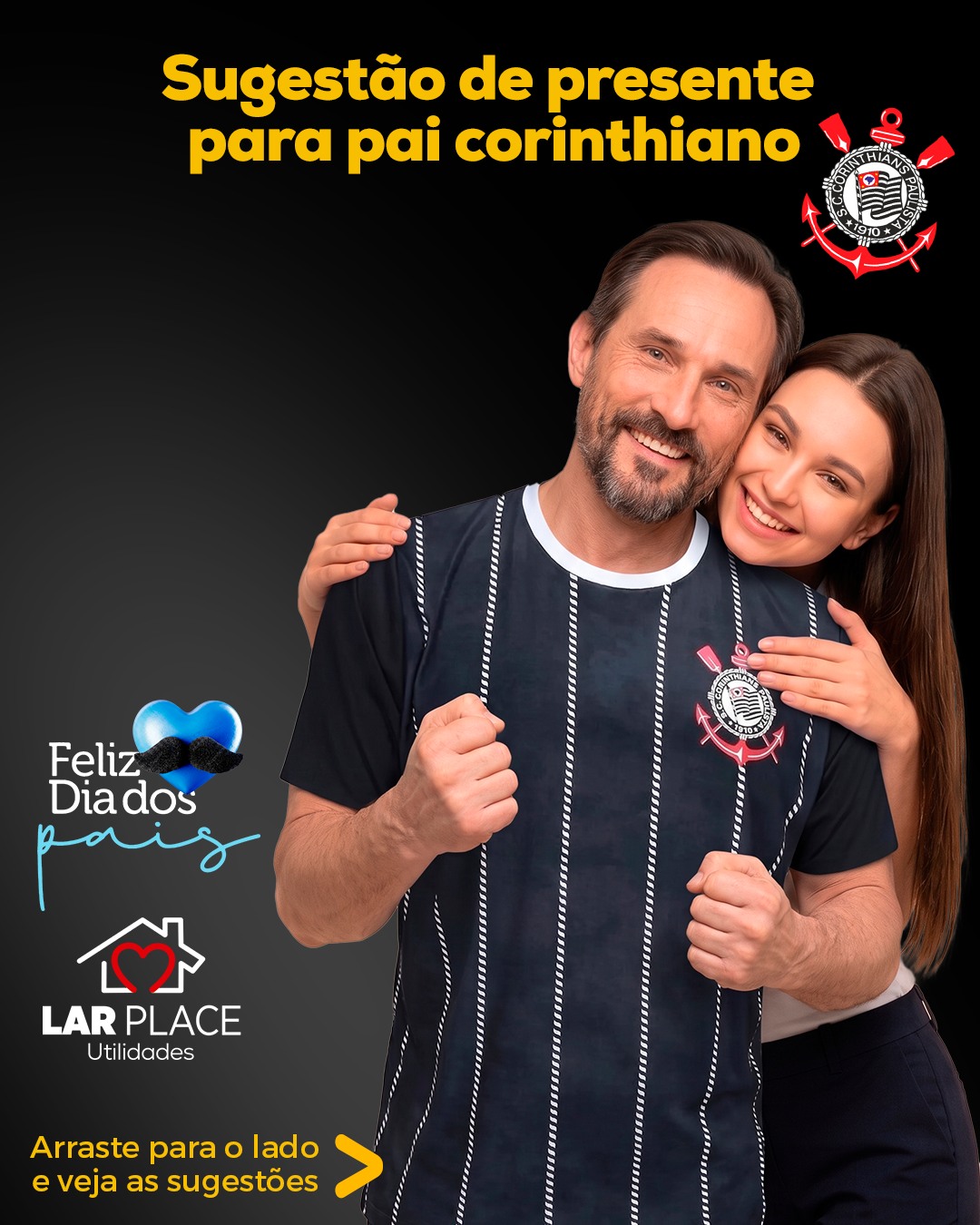 🖤🤍 DIA DOS PAIS LAR PLACE

Sugestões de presente para o pai corinthiano! 🦅🎁

👉 Arraste para o lado e veja as sugestões!

💳 Tudo em até 12x sem juros no cartão!

📍 Av. Nações Unidas, 17-180 – Andar 1 e 2 – Vila Santo Antônio, Bauru – SP
⏰ Todos os dias até as 22h (inclusive domingos e feriados)

#DiaDosPais #LarPlace #PresenteParaPai #Corinthians #12xSemJuros #Bauru #ComprasBauru