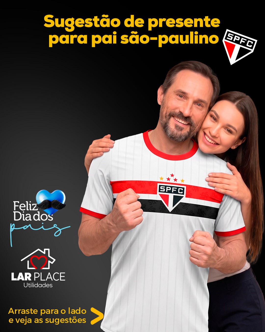 ❤🤍🖤 DIA DOS PAIS LAR PLACE

Sugestões de presente para o pai são-paulino! 🏹🎁

👉 Arraste para o lado e veja as sugestões!

💳 Tudo em até 12x sem juros no cartão!

📍 Av. Nações Unidas, 17-180 – Andar 1 e 2 – Vila Santo Antônio, Bauru – SP
⏰ Todos os dias até as 22h (inclusive domingos e feriados)

#DiaDosPais #LarPlace #PresenteParaPai #SãoPaulo #12xSemJuros #Bauru #ComprasBauru
